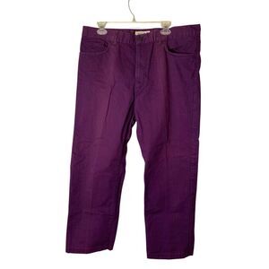 VTG Missoni Sport Wide Leg 100% cotton Made In Italy pants purple size 54